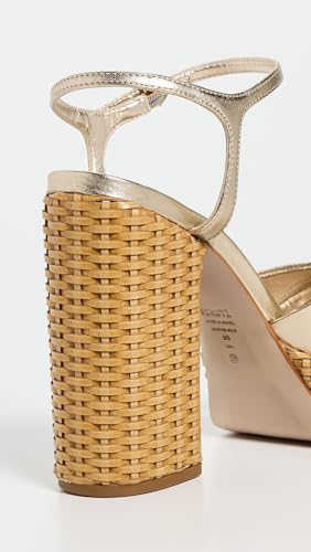 SCHUTZ Women's Keefa Straw Sandal3