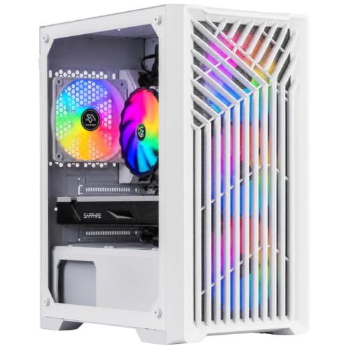 Image of Gaming Desktop PC, Intel 12th Gen up to 4.30 GHz, AMD Radeon RX 580 8G GDDR5, 16GB DDR5 4800 MHz RAM, 1TB M.2 NVME SSD, Windows 11 Pro, WiFi 6, Bluetooth 5.0, VR Ready, RGB Fans x4