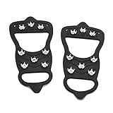 3. Estos crampones son muy fáciles de poner y quitar y son muy seguros alrededor de tus zapatos o botas.
