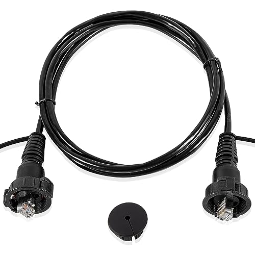 Marine Network Cable Rj45 (010-10550-00) 6ft with Split Connector and Waterproof Cap Fits for Garmin Navigation Screen Devices