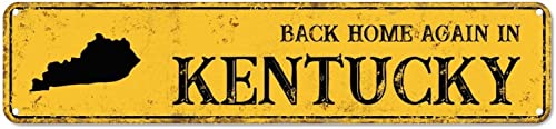 peiyeety Metal Sign Back Home Again in New Hampshire Vintage Signs Retro Aluminum Signs Aluminum Sign for Kitchen Home Garden Wall Bar Cafe Decor 4x16 inch