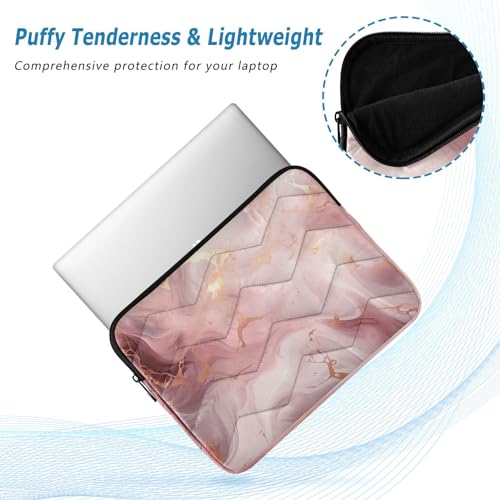 Funda para portátil 13-14 pulg mármol rosa resistente al agua miniatura 5