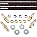 HZEL Car Door Hinge Pin and Bushing Kit, Auto Side Door Hinge Roller Pin Bushing Lock Nuts Repairing Sets, OEM# 38453P Replacement, Compatible with Avalanche Silverado Suburban Tahoe