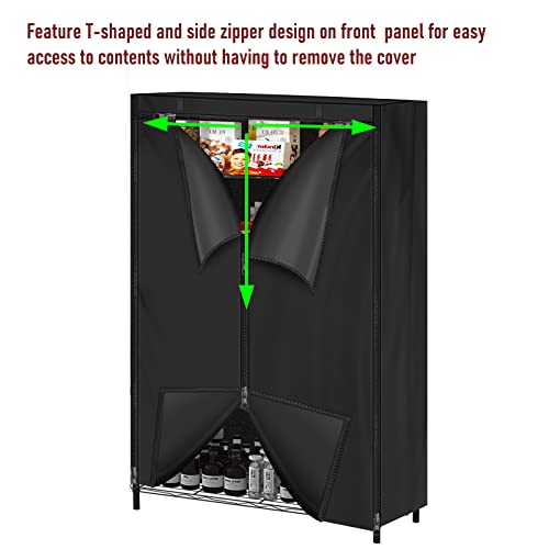 Vainlley Shelf Cover Wire Shelf Cover Waterproof Utility Racks Cover Storage Shelf Cart Cover To Cover Sundries 48 X 18 X 72 In #TOP2