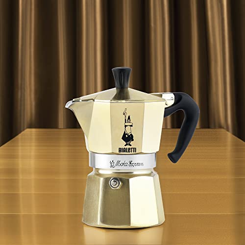 Bialetti Cafeteira Moka Express Gold 3 xícaras