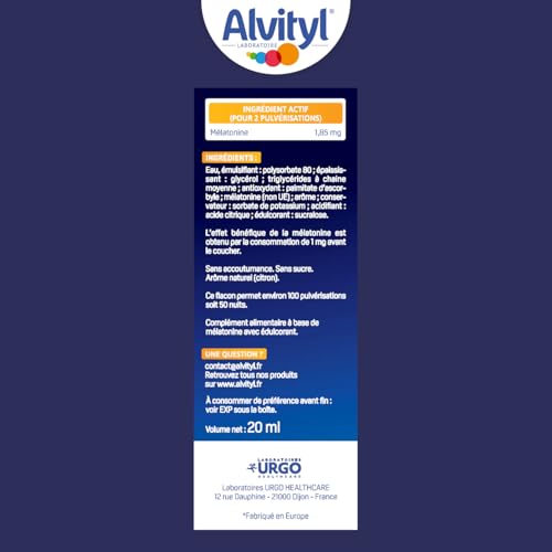 Alvityl Méla-Sommeil Flash Spray Action Rapide 1,85mg melatonine – vue 2