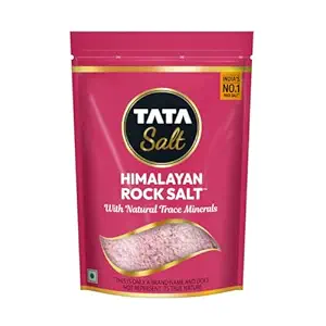 Tata Himalayan Rock Pink Salt, Premium Sendha Namak, With Natural Trace Minerals, 500g Pouch