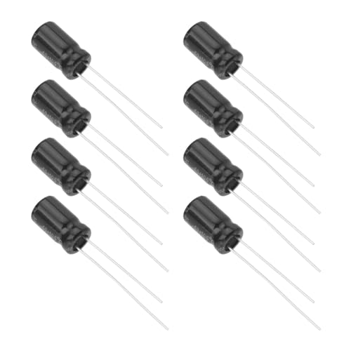 VGOL 40pcs Aluminum Electrolytic Capacitor 100uF 25V Radial Electrolytic Capacitor Temperature Range -40C to 105C for Repairing Electronic Products 6X 11mm