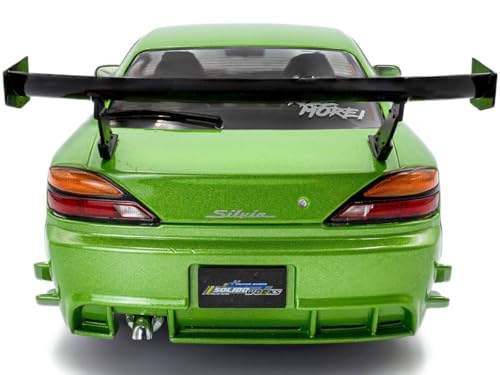 Solido Works 1:18 Scale Nissan Silvia S15 Spec-R Aero Green 1999 Diecast Model Car S1812203