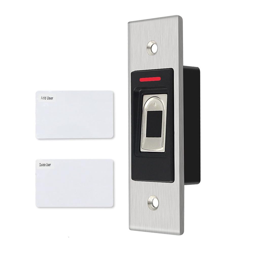 Xnuiasqe Rfid 125Khz Ip68 Waterproof Metal Fingerprint Access Control Keypad Embedded Design Security Door Opener Reader