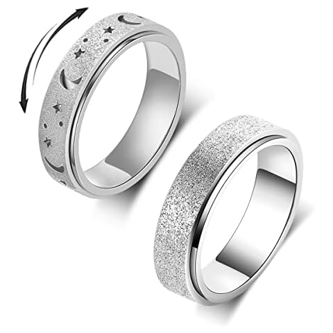 OreilleStar Anxiety Ring for Women Spinner Ring Cover
