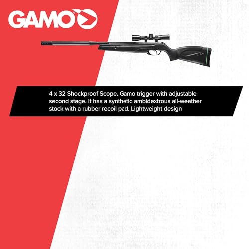 Image of Gamo Wildcat Whisper Break Barrel Air Rifle- IGT Gas Piston