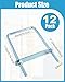 AOKLIT 12 Pcs Square u-Bolts Zinc Plated, U Bolt Carbon Steel for Sailboat Trailers, Tube, Industrial Supplies(3/8'' x 4'' x 7'')