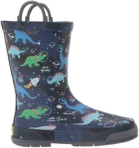Western Chief Kids Boy's Space Dinos Rain Boots (Toddler/Little Kid/Big Kid) Navy 6 Toddler M | Image 5
