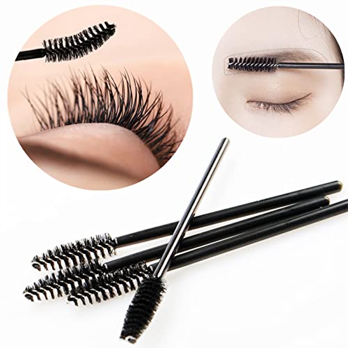 Btyms 100 Pcs Disposable Eyelash Spoolies Brush Mascara Applicator Lash Wand Lashes Brush Eyebrow Spooly For Extension #TOP1