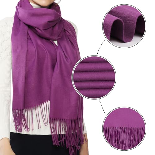 Image of RIIQIICHY Women's Fringe Shawl Wrap Pashmina Scarf for Wedding Evening