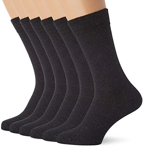  Dim Mi Chaussette Coton Lot De 6, Gris (Anthra...