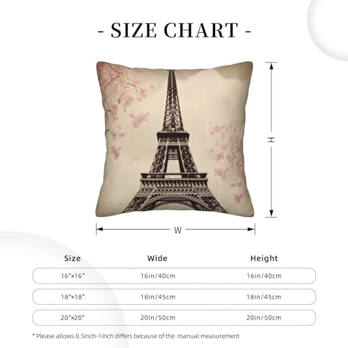 Housse de coussin velours côtelé Tour Eiffel pour rénover un canapé - 5