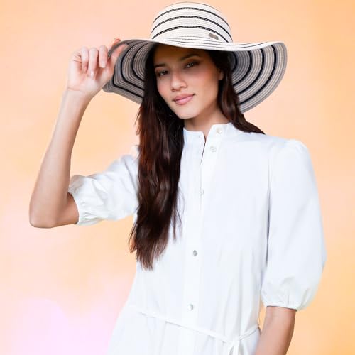 Sombrero tipo Bucket y Sombrero de Paja para Mujer Nicole Miller New York miniatura 3