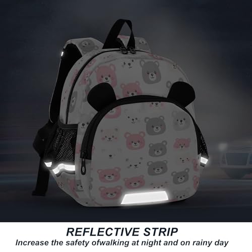 Bear Animal Cute Toddler Backpack for Girls Boys,Preschool Kindergarten Backpack Kids Backpacks for Girls B04036164