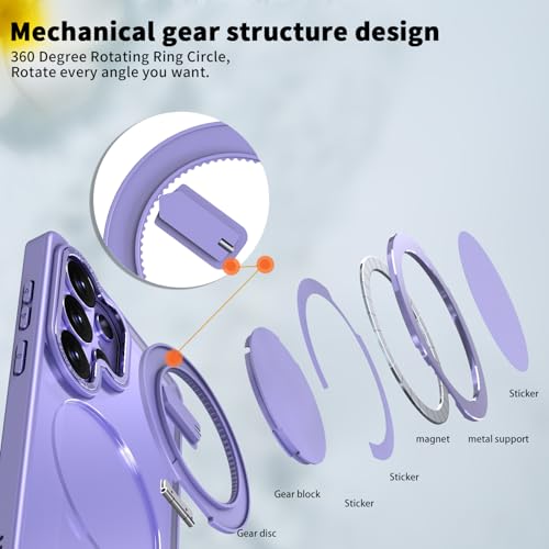 Housse Samsung S26 Ultra magnétique silicone violet mat premium - 4