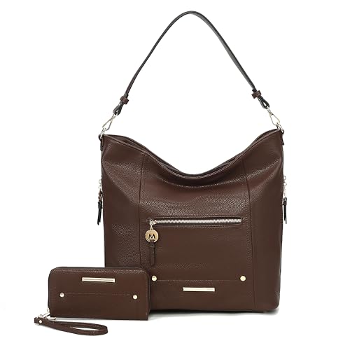 Image of MKF Collection Shoulder Bag for Women, Vegan Leather Top-Handle Crossbody Bag Handbag Purse by Mia K