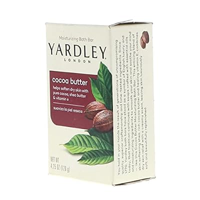 Yardley Bath Bar Cocoa Butter 4 oz (Pack of 2)