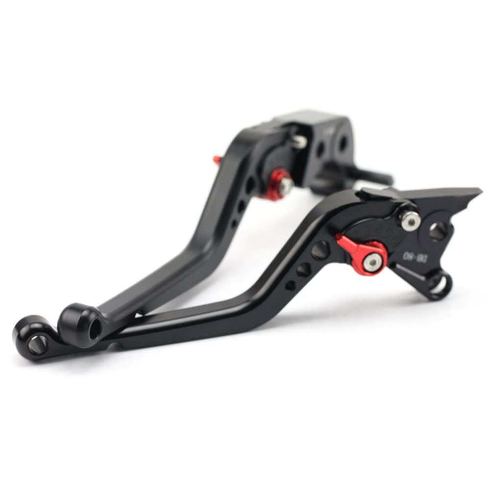 N/A Generic Black Brake Clutch Levers For Honda Msx125/Grom/Sf 2013-2022, Monkey Z125 2019-2021, Cb125f Cb125r 2019-2020 Motorcycle Left Right Short/Long Handle Leaver (,Long)