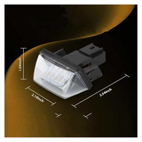 Luz matrícula coche blanca para Citroen Xsara Picasso y Berlingo 1999-2012 bombillas 4