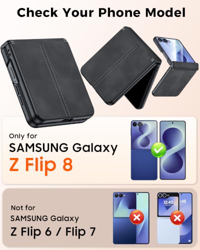 Image of for Galaxy Z Flip 8 Case with Hinge Protection & Screen Protector