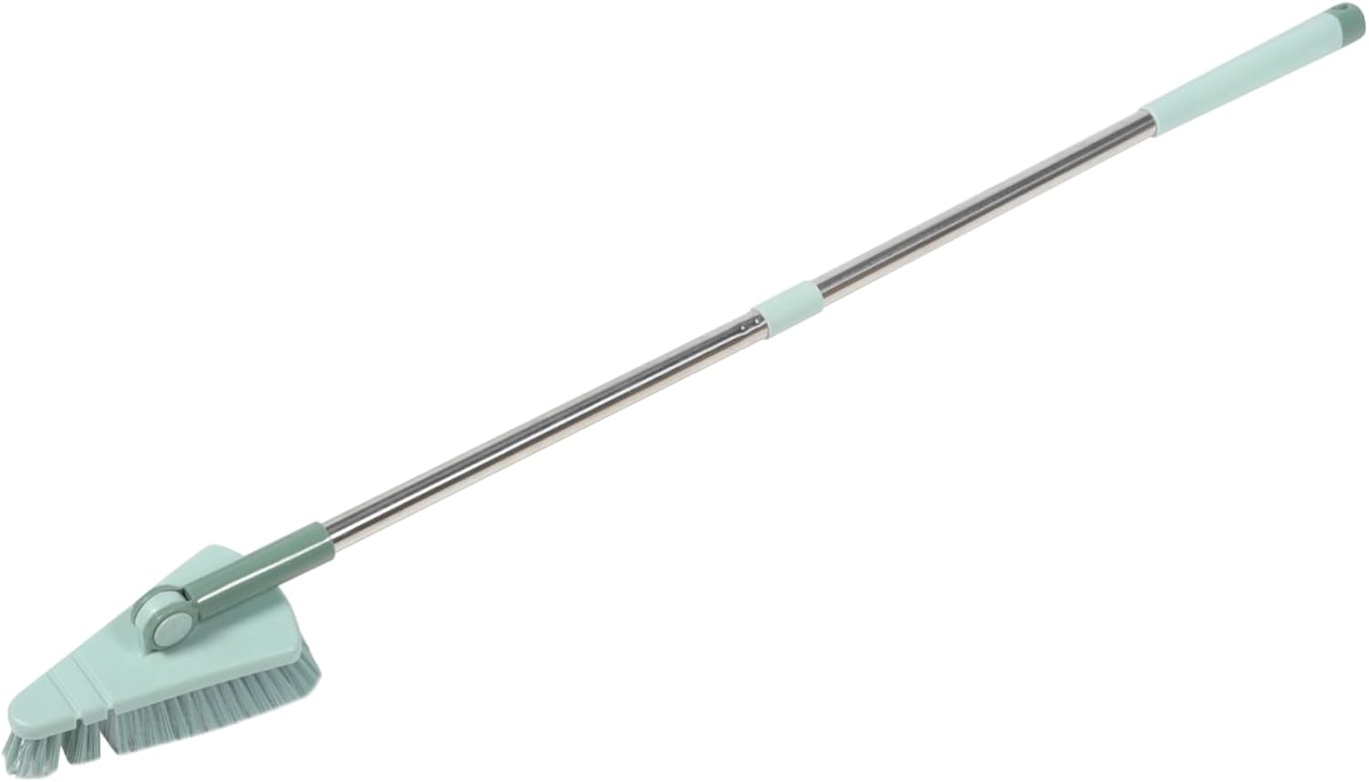 balacoo 4pcs Adjustable Pool Brush Pole Tile Scrub Brush for Cleaning Sturdy Bristles Easy to Use