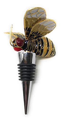 Value Arts Cloisonne Bumblebee Wine Bottle Stopper #TOP4