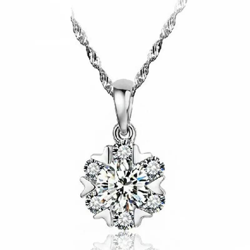 Collier pendentif 1 carat rond brillant D parfait pour sublimer vos tenues