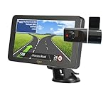 Aguri Motorhome & Caravan RV760 motorhome and caravan sat nav with remote high definition dash cam and 32GB SD card bundle with 7" LCD, built-in Wi-Fi and full UK & European mapping