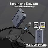 Jorkar CFexpress Type B Reader & XQD Card Reader USB-C, Camera Memery Card Readers for Nikon Canon Panasonic, 2in1 USB 3.2 10Gbps with A & C - Image 11
