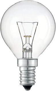 Caltecx 4 Pack 40W SES E14 Classic Clear Golf Light Bulbs, Small Screw, Incandescent Dimmable Lamps, Heavy Duty, 389 Lumen, Mains 230V - 240V