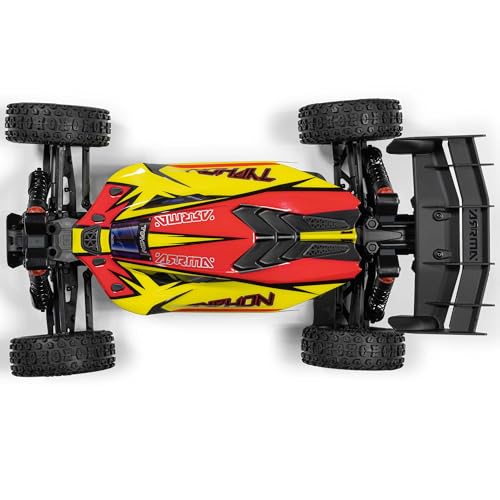 ARRMA RC Car 1/8 Typhon 4X4 RTR Brushed Buggy, Yellow (Battery and Charger Not Included), ARA4206V4T2 by ARRMA - Image 2