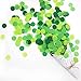 Mybbshower Green Paper Confetti Beach Jungle Birthday Party Decorations Spring Wedding Table Scatter for Baby Shower 1 inch 5000 Pieces