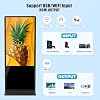 55 Inch Digital Signage Kiosk Touchscreen,1GB+8GB Android 10, Floor Standing Lcd Digital Signage, Commercial Interactive Advertising Display Screen, Digital Signage with Auto Media Player Black