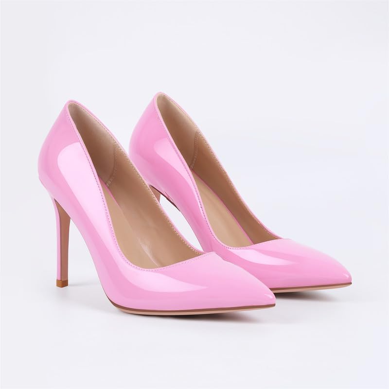 Women's Stiletto High Heels Pumps for Women-4IN Pointed Toe Classic Pumps for Dress Party Wedding Evening Date Night Sexy Slip-On Shoes