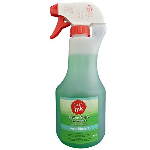 Tattoo spray nettoyant Clean Ink savon vert unparfümiert 500 ml