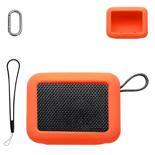 For JBL GO5 �p �P�[�X �J�o�[ KONXISA �V���R���P�[�X �ϏՌ� �h���h�o �E�H�b�V���u�� �i�J���r�i�t��+�X�g���b�v�t�� �j ���p���₷�� �����[�d�\ �����^�т����₷���i�I�����W�j
