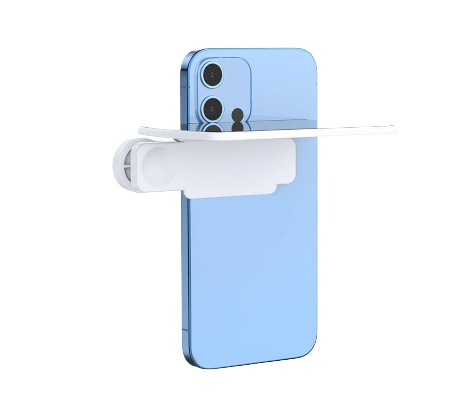 Mirror Effect Lens - Capture Stunning Reflections Instantly, Adjustable Angle Mobile Phone Camera Mirror Clip, Smartphone Photography Reflection Kit, for Travel Photography (White)
