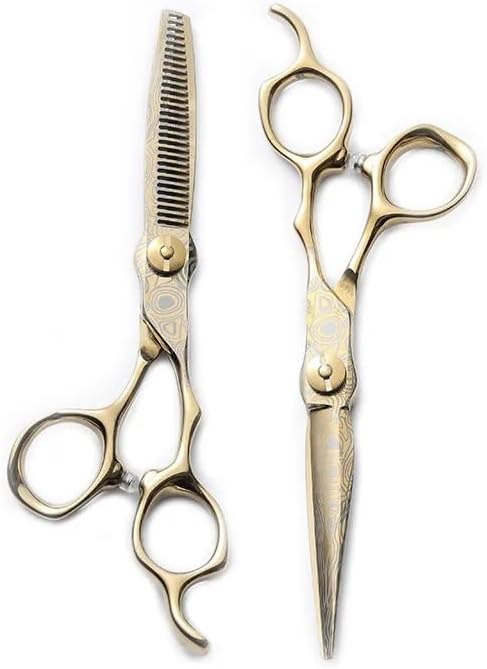 Hair Cutting Shears 6 Inch Professional Hairdresser Scissors Flat Tooth Clippers Bangs Hairstylist Exclusive Hair Salon for Hairdressers Set