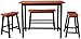 Crown Mark Tyler 4-Piece Counter Height Table Set