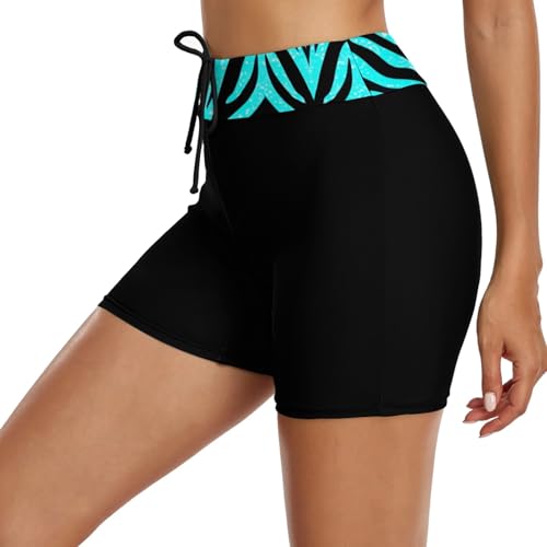 Maillot De Bain Short Femme Shorty Boxer Grande Taille Maillots Sport Shorts Fille Blanc Bas Tankini Regle Eponge Noir Jupe Rouge