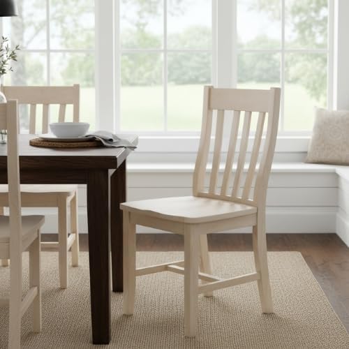 Miniatura 2 de Juego de dos sillas de comedor de café, sin terminar