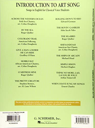 Introduction to Art Song for Tenor: Songs in English for Classical Voice Students - Image 2