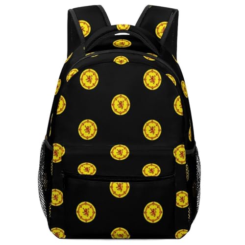 Lion Rampant Circlet Funny Backpack Casual Daypack Lightweight Shoulders Bag for Men Women Cute Print