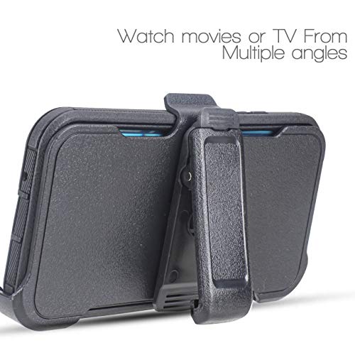 Compatible For Samsung Galaxy A01 Heavy Duty Belt Clip Case, Jackpot Wireless Case Built-In [Screen Protector] Heavy Duty Holster Cover Phone Case [Belt Clip][Kickstand] (Black) #TOP2